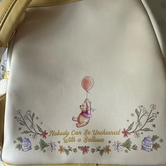Loungefly Disney Winnie the Pooh Cream and Yellow Kids Backpack - Picture 5 of 7